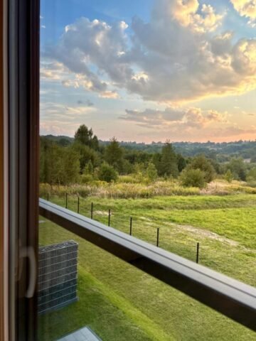 Domy Skrzyszow mogilany widok z piętra